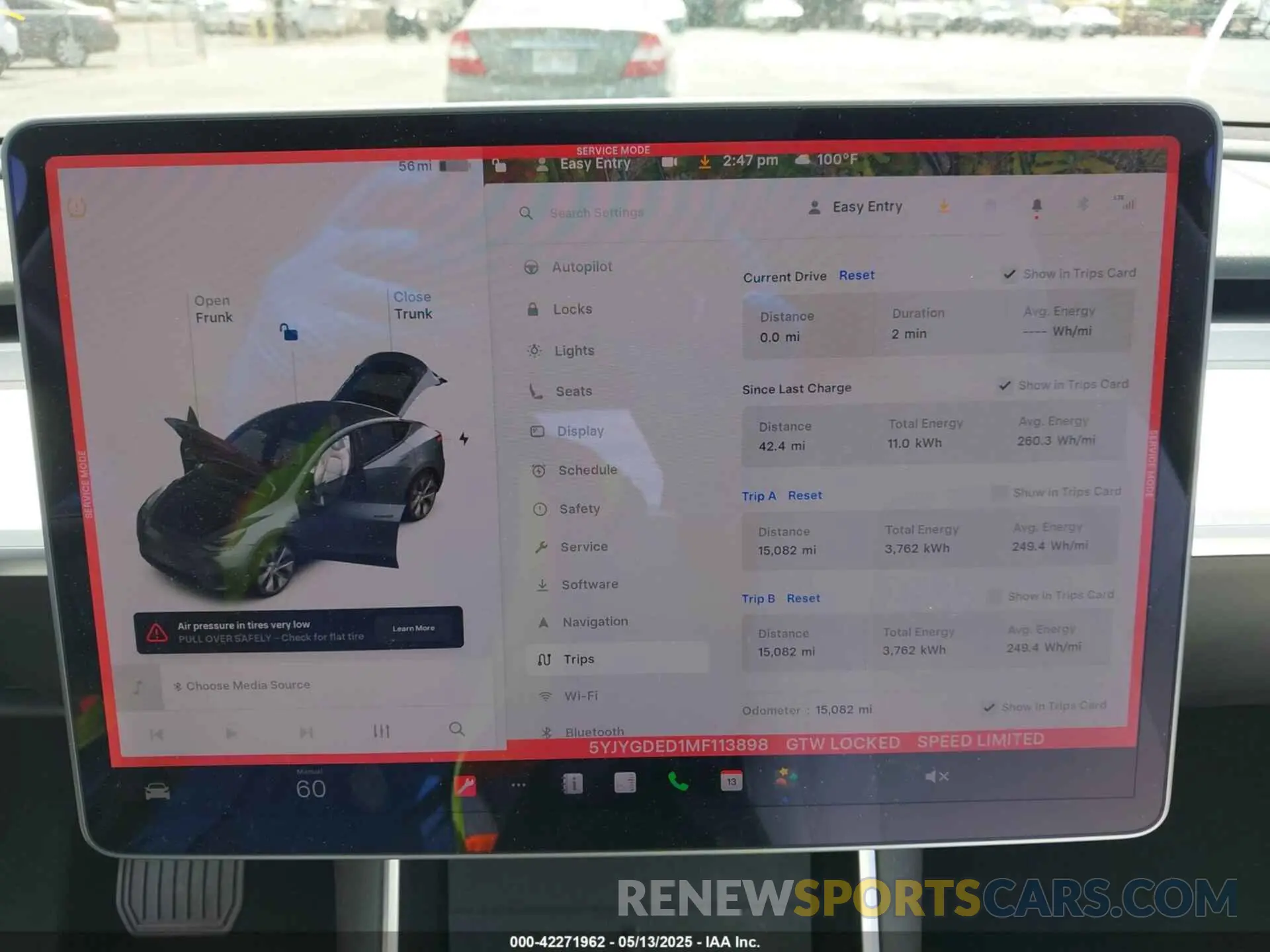 7 Photograph of a damaged car 5YJYGDED1MF113898 TESLA MODEL Y 2021
