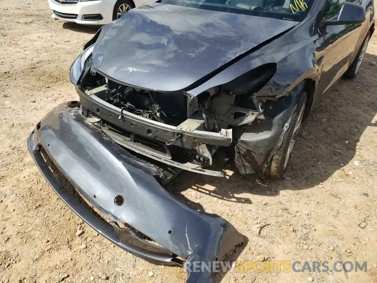 9 Photograph of a damaged car 5YJYGDED2MF103848 TESLA MODEL Y 2021