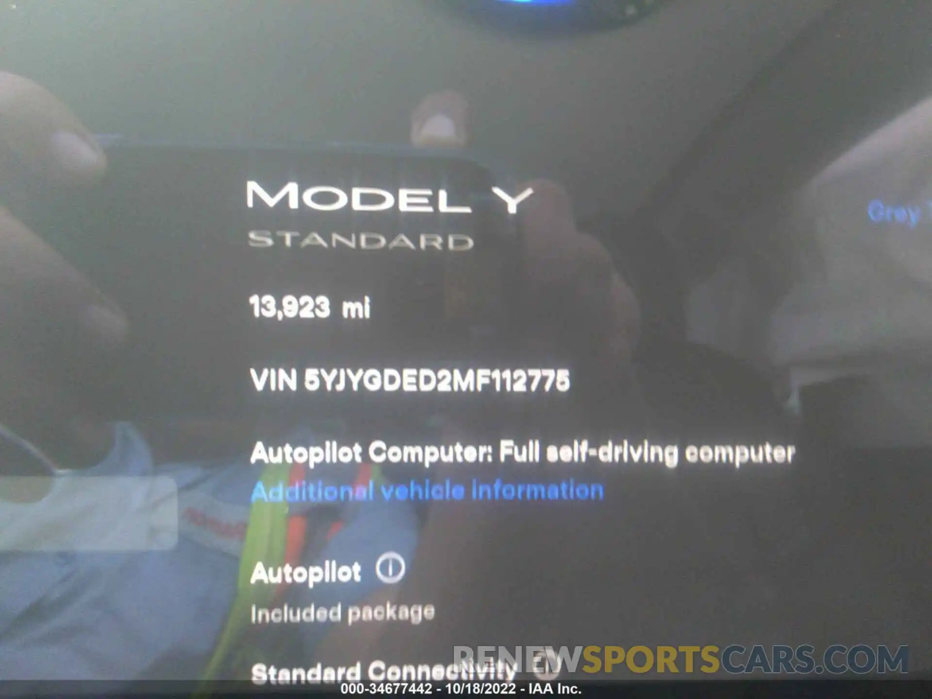 7 Photograph of a damaged car 5YJYGDED2MF112775 TESLA MODEL Y 2021