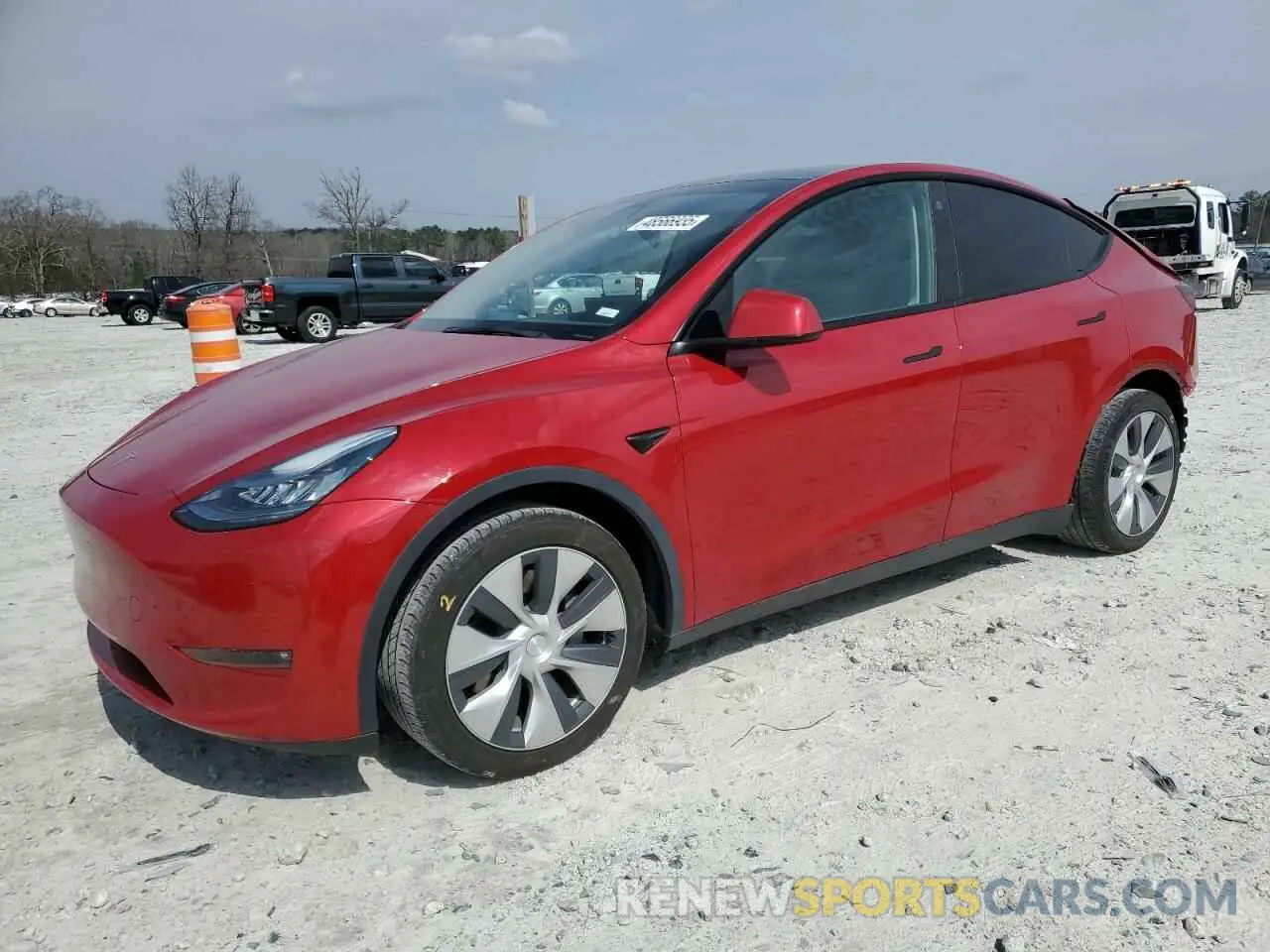 1 Photograph of a damaged car 5YJYGDED3MF107259 TESLA MODEL Y 2021