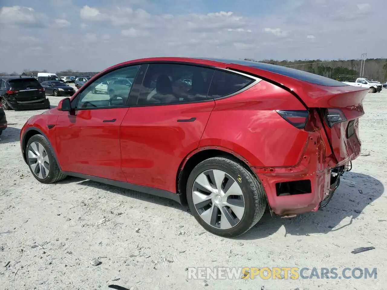 2 Photograph of a damaged car 5YJYGDED3MF107259 TESLA MODEL Y 2021