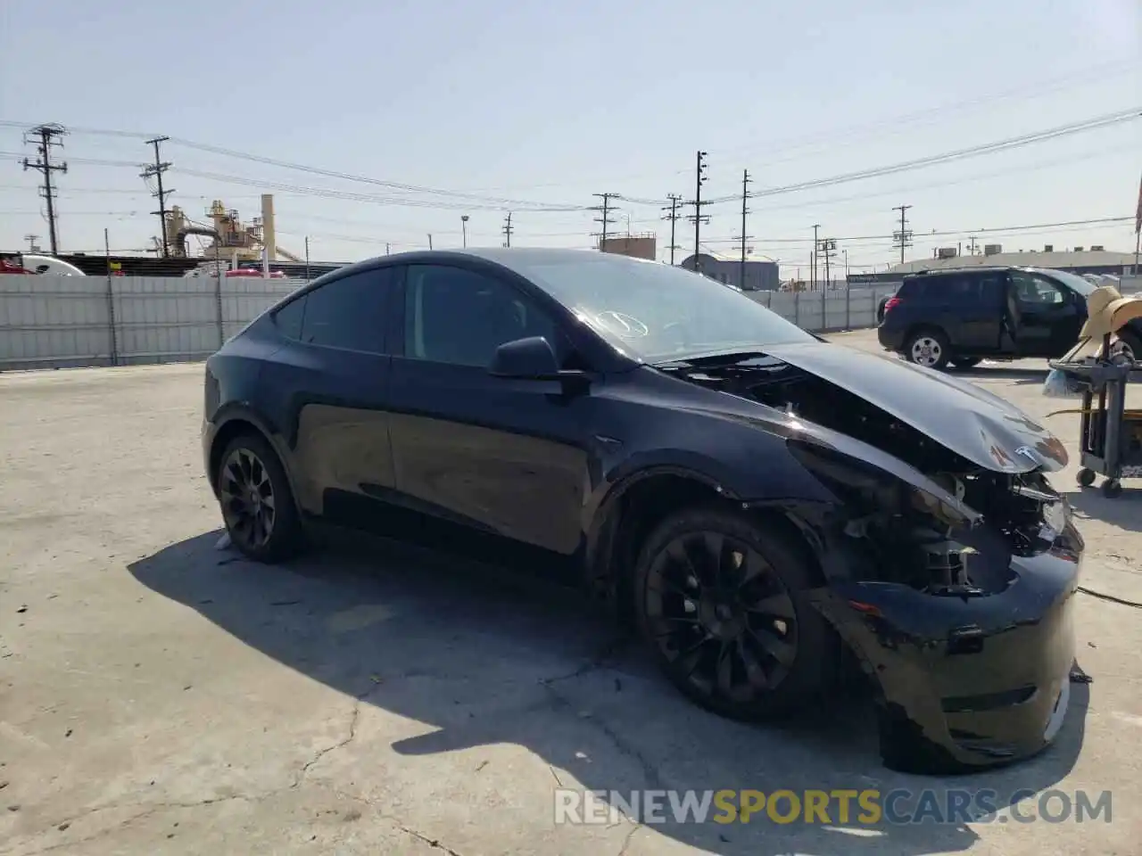 1 Photograph of a damaged car 5YJYGDED4MF124166 TESLA MODEL Y 2021