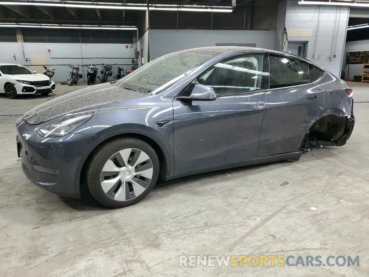 1 Photograph of a damaged car 5YJYGDED5MF107781 TESLA MODEL Y 2021