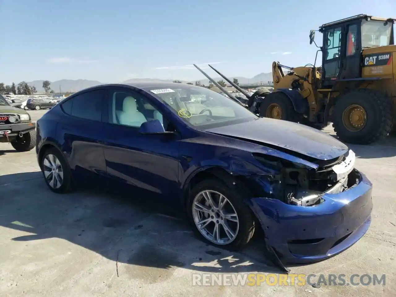 1 Photograph of a damaged car 5YJYGDED5MF163221 TESLA MODEL Y 2021