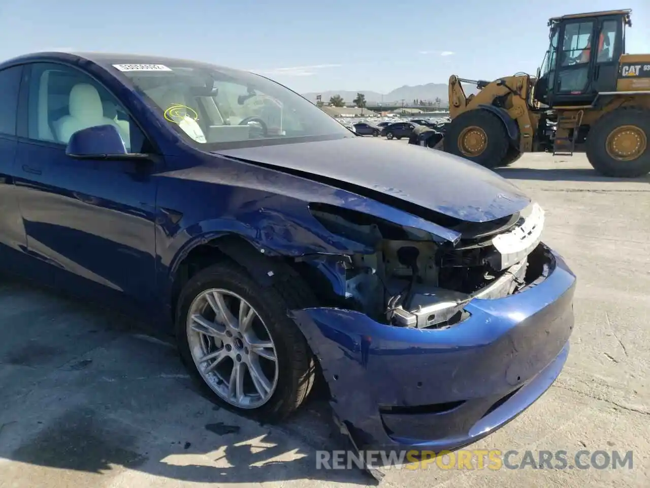 9 Photograph of a damaged car 5YJYGDED5MF163221 TESLA MODEL Y 2021