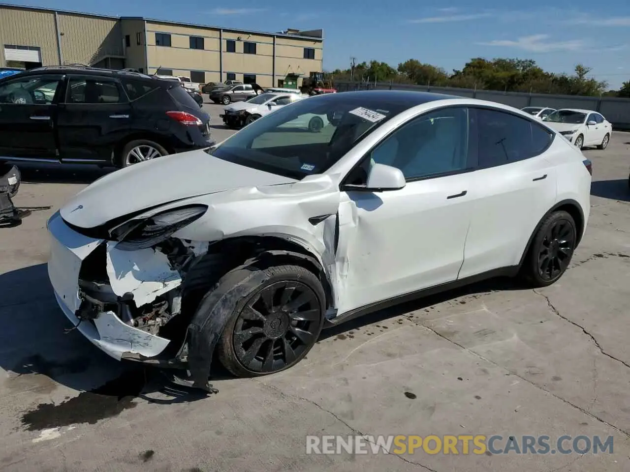 1 Photograph of a damaged car 5YJYGDED6MF105246 TESLA MODEL Y 2021