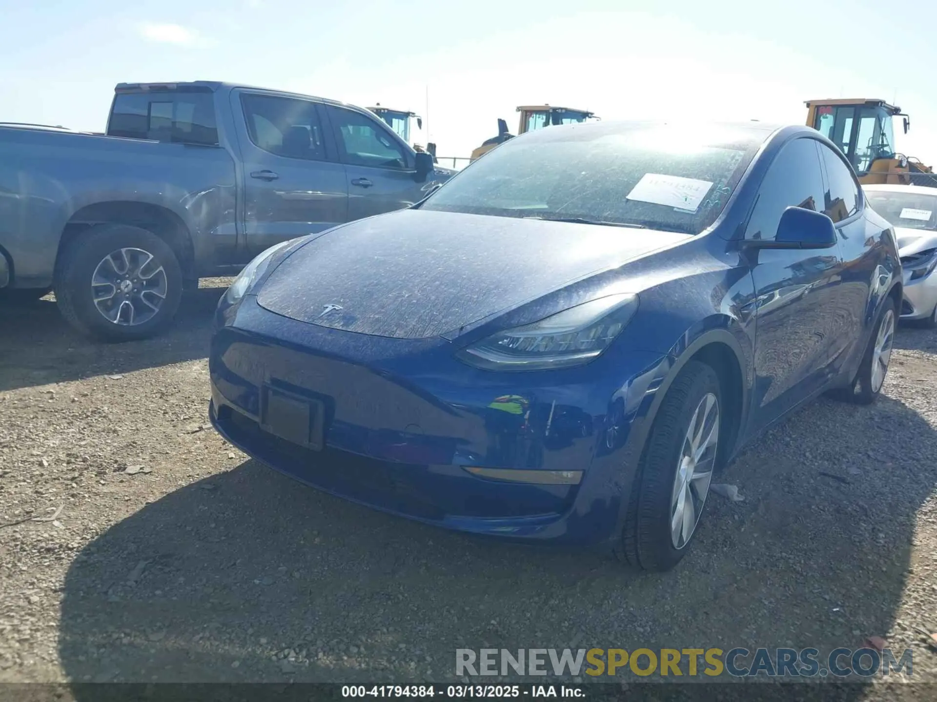 2 Photograph of a damaged car 5YJYGDED6MF107711 TESLA MODEL Y 2021