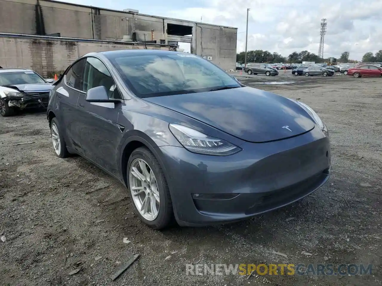 1 Photograph of a damaged car 5YJYGDED6MF107840 TESLA MODEL Y 2021