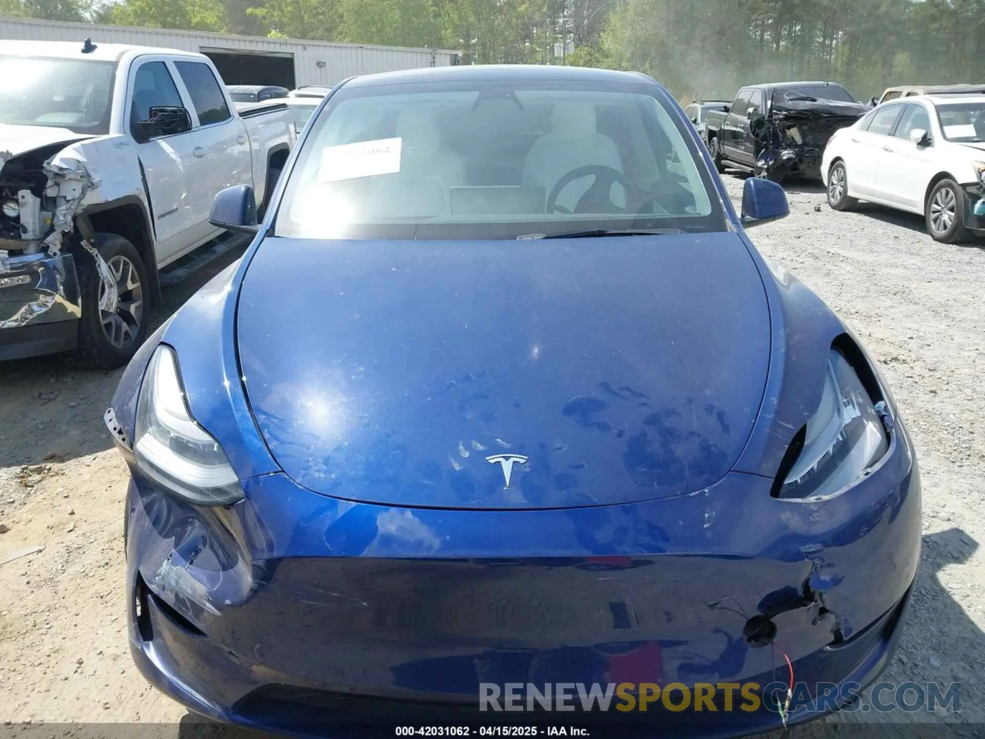 12 Photograph of a damaged car 5YJYGDED8MF116359 TESLA MODEL Y 2021
