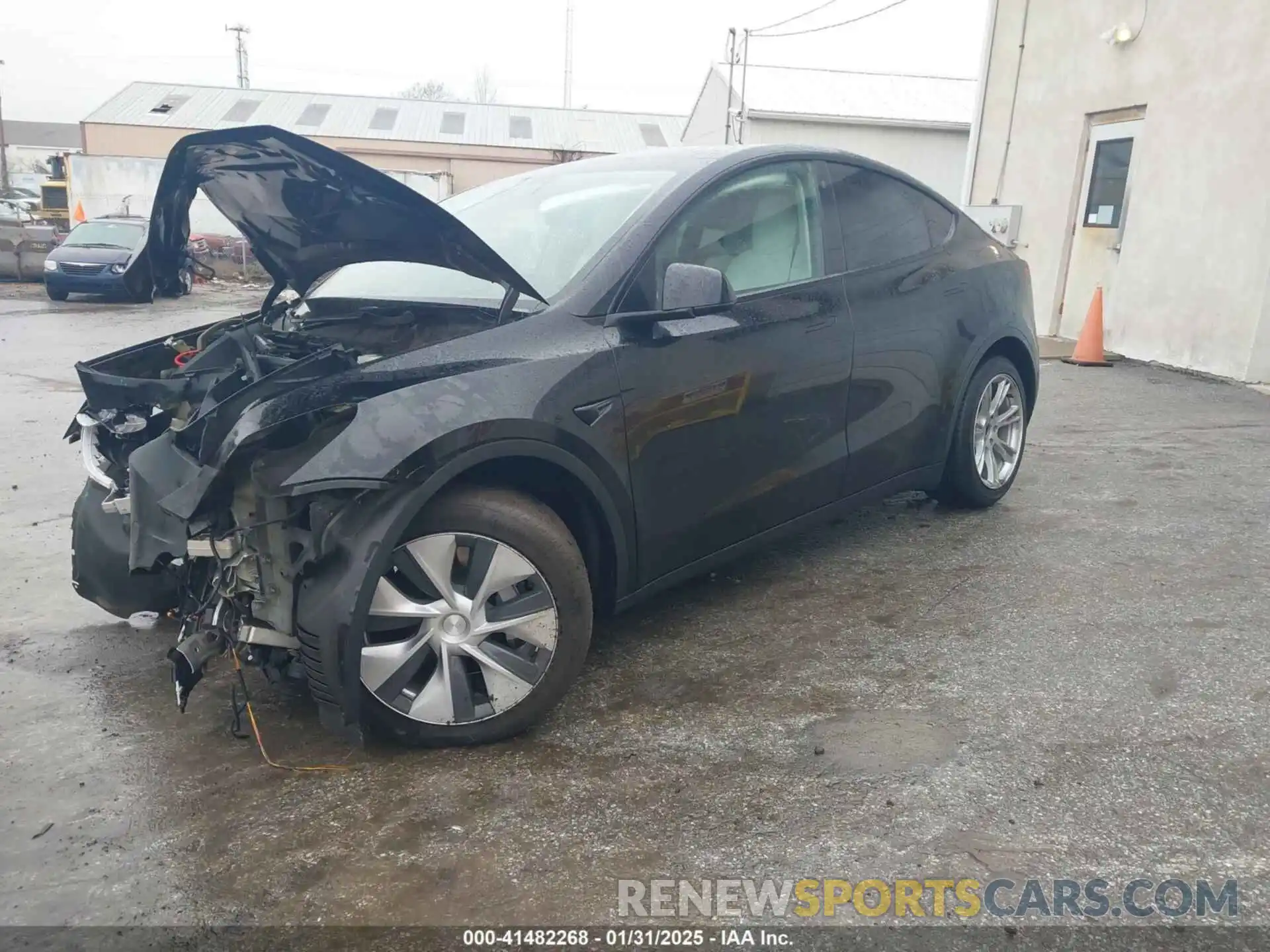 2 Photograph of a damaged car 5YJYGDED9MF103989 TESLA MODEL Y 2021