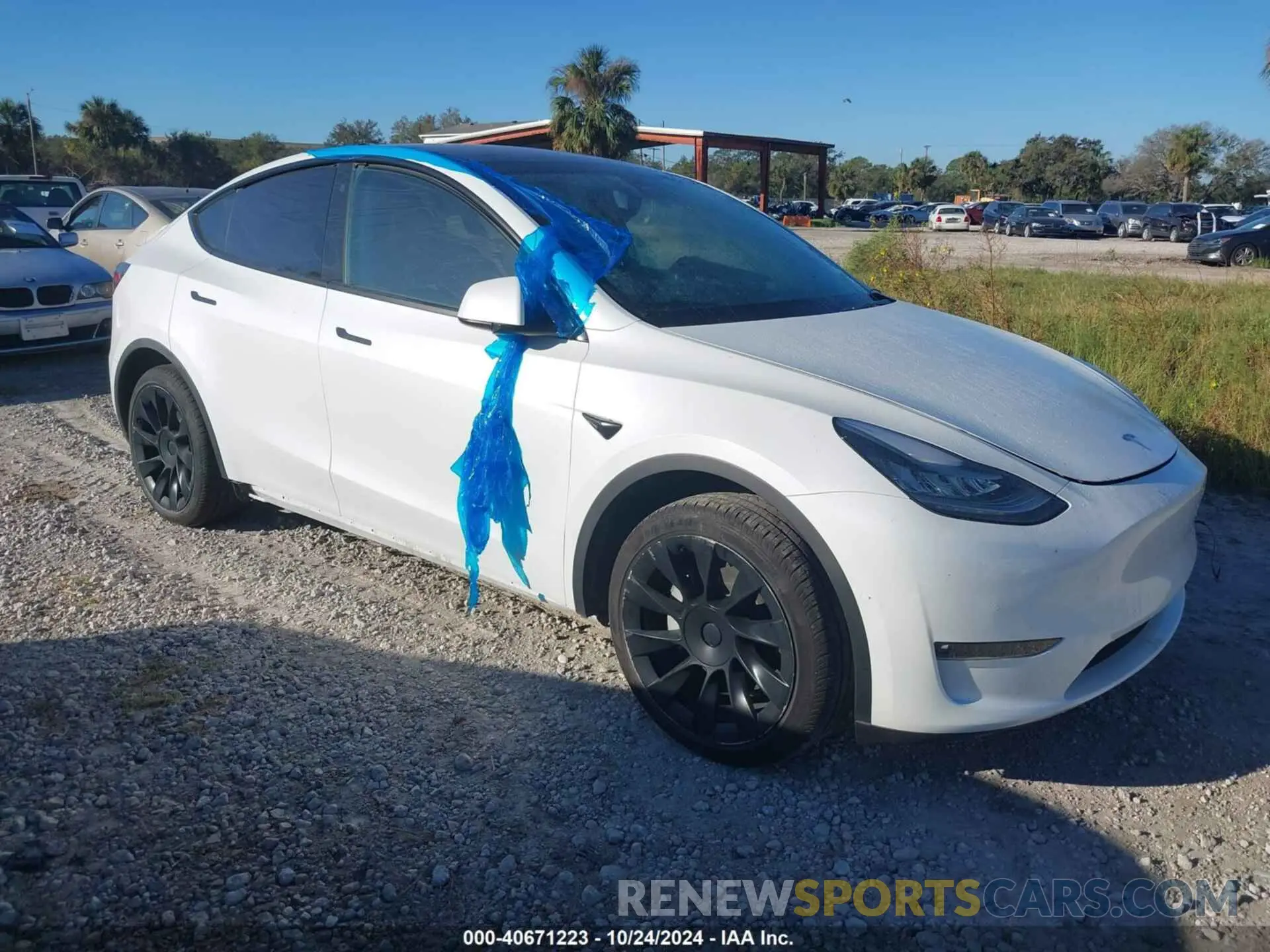 1 Photograph of a damaged car 5YJYGDEDXMF110160 TESLA MODEL Y 2021