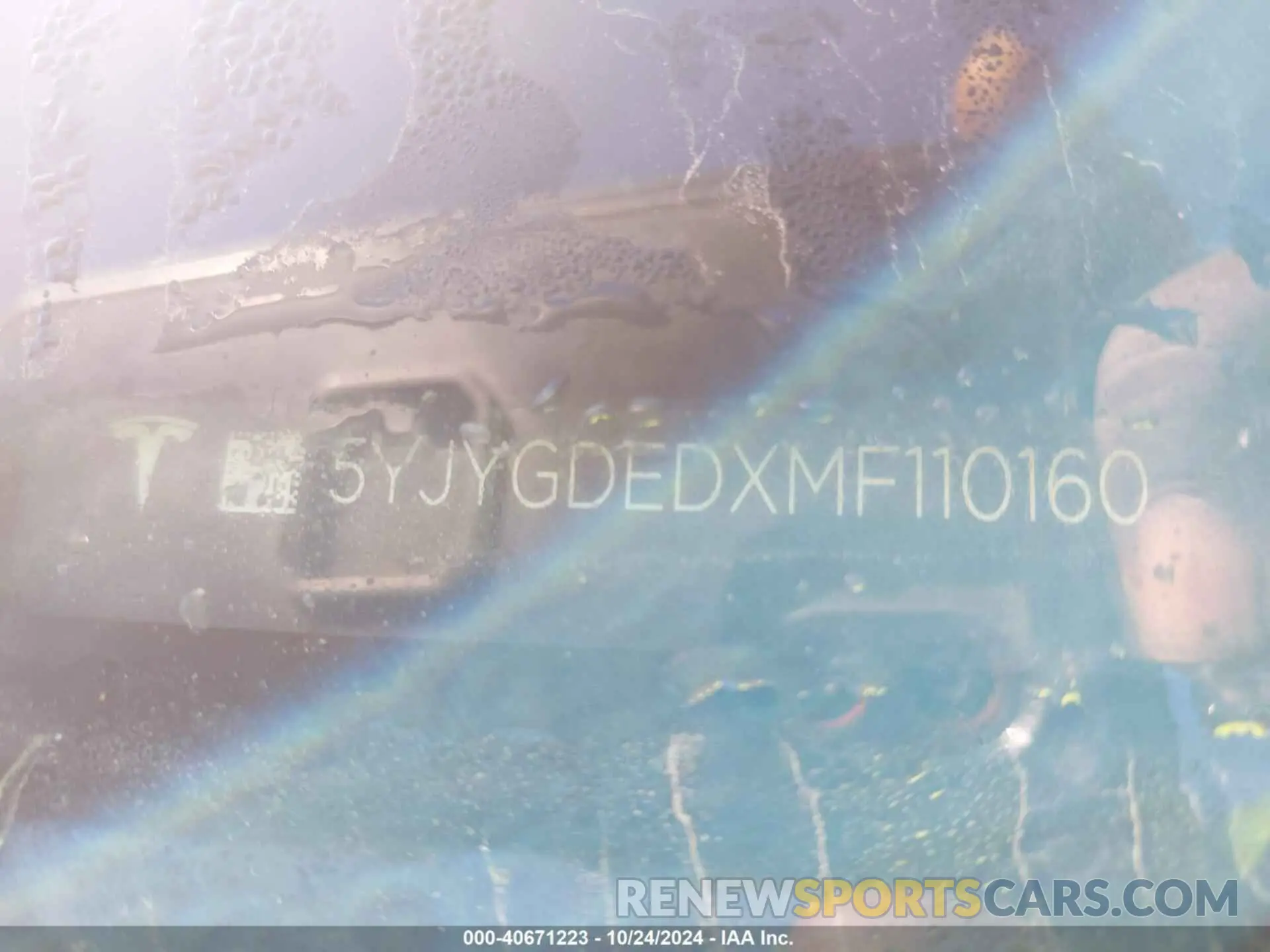 9 Photograph of a damaged car 5YJYGDEDXMF110160 TESLA MODEL Y 2021