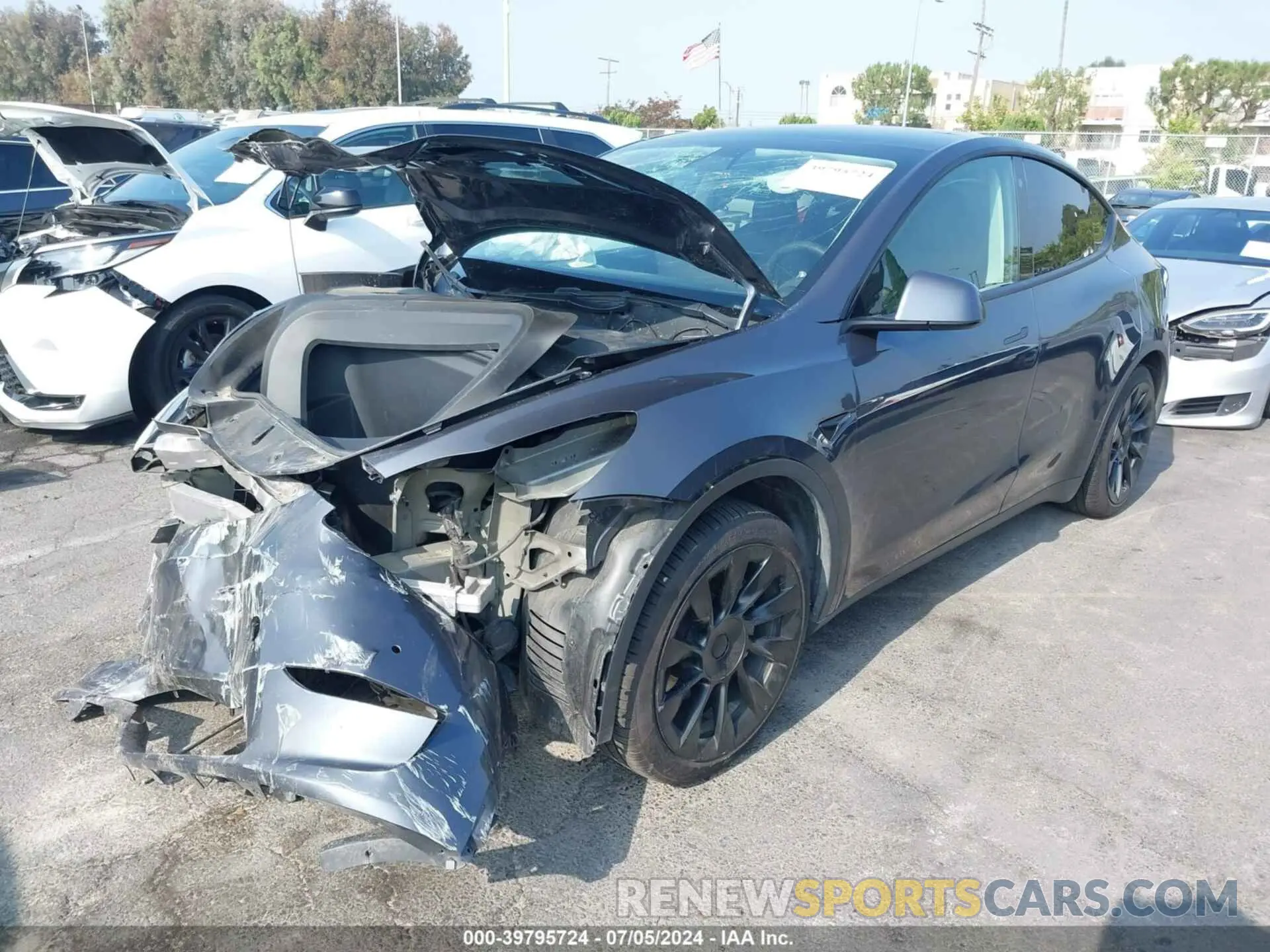 6 Photograph of a damaged car 5YJYGDEDXMF134443 TESLA MODEL Y 2021