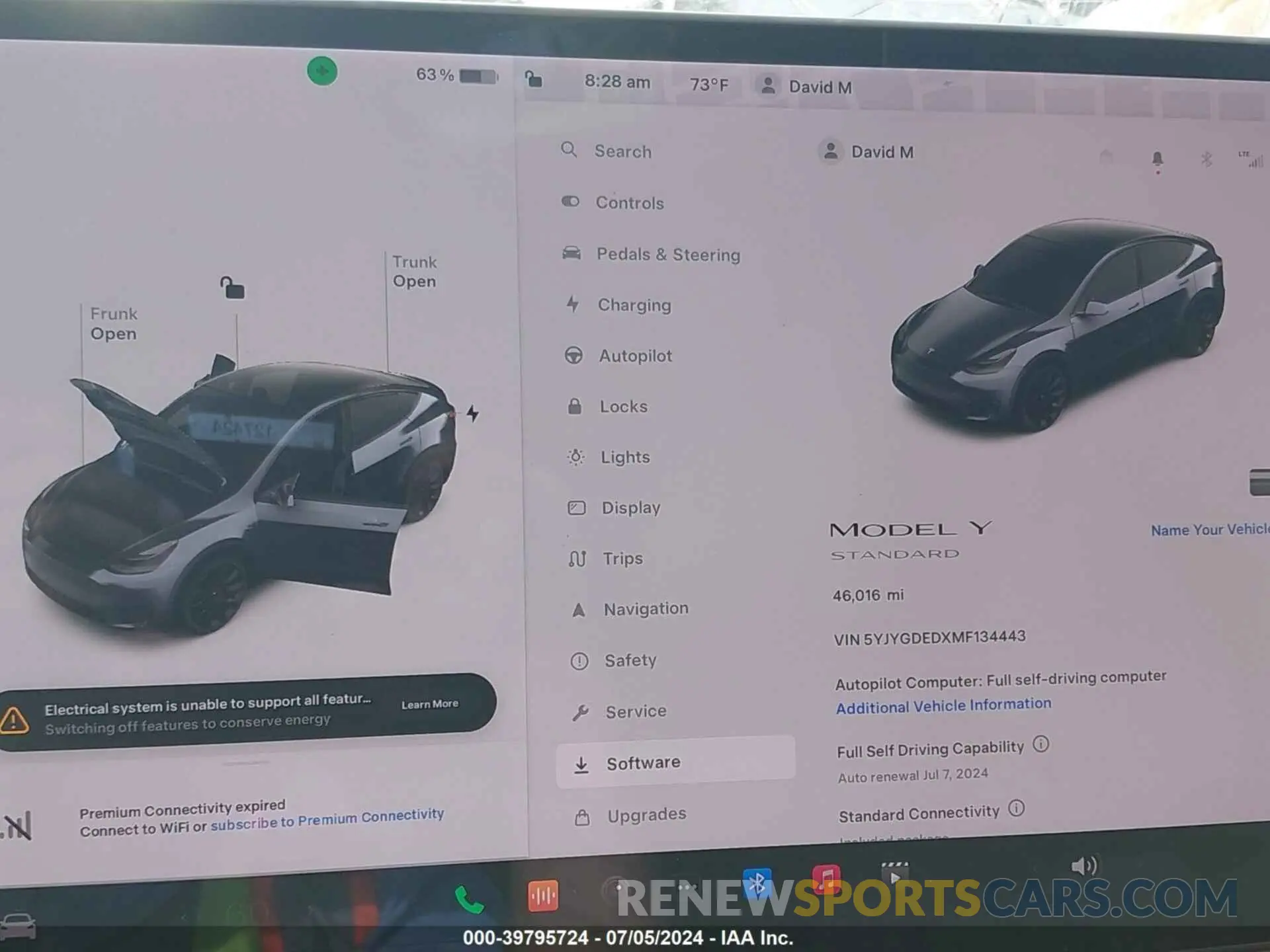 7 Photograph of a damaged car 5YJYGDEDXMF134443 TESLA MODEL Y 2021