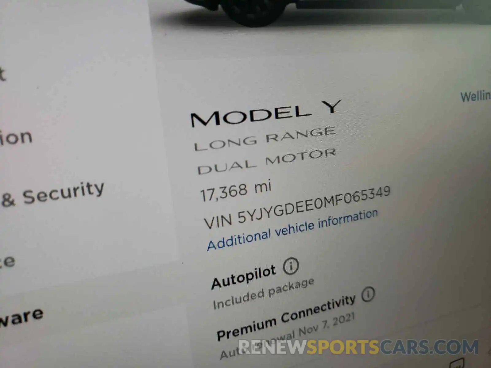 8 Photograph of a damaged car 5YJYGDEE0MF065349 TESLA MODEL Y 2021