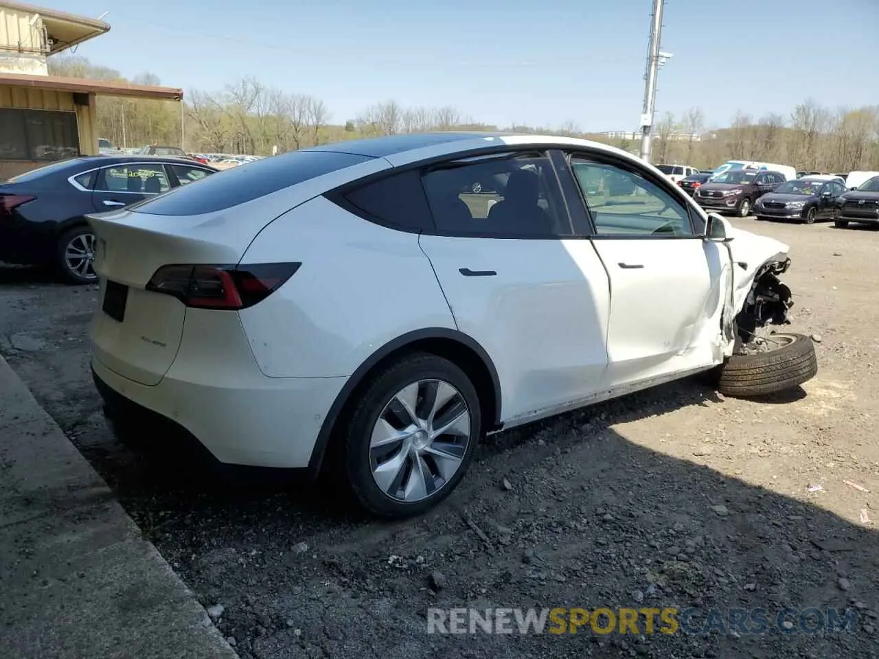 3 Photograph of a damaged car 5YJYGDEE0MF083558 TESLA MODEL Y 2021
