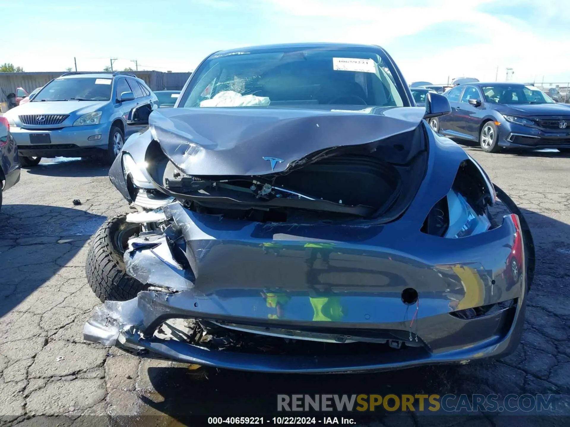 13 Photograph of a damaged car 5YJYGDEE0MF084144 TESLA MODEL Y 2021