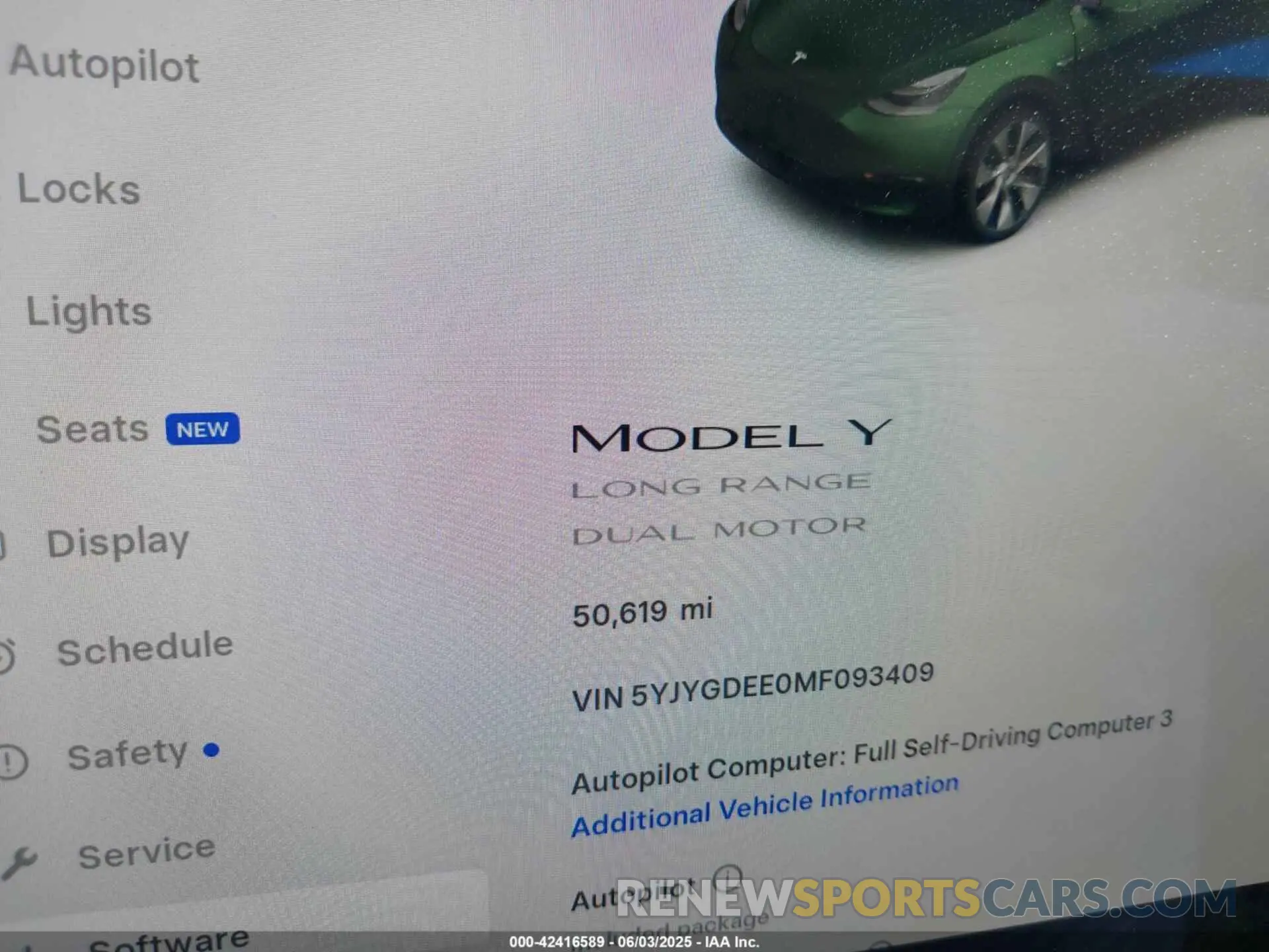 7 Photograph of a damaged car 5YJYGDEE0MF093409 TESLA MODEL Y 2021