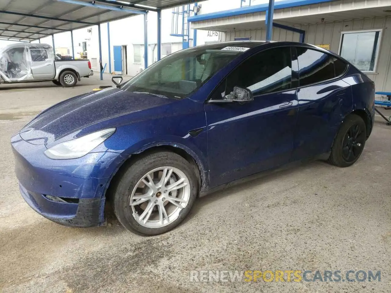 1 Photograph of a damaged car 5YJYGDEE0MF096777 TESLA MODEL Y 2021