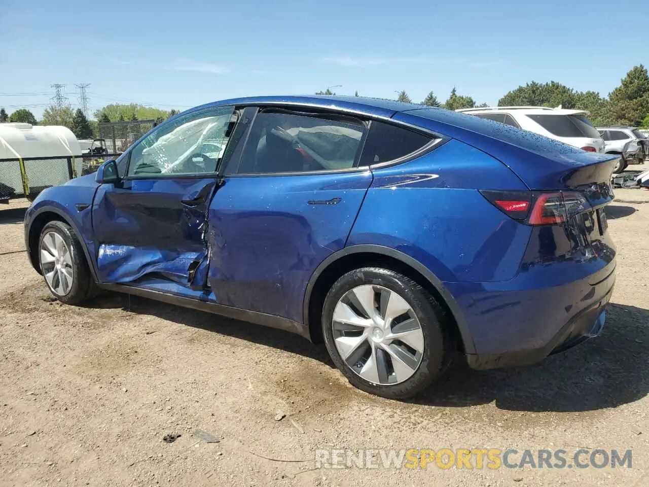 2 Photograph of a damaged car 5YJYGDEE0MF099467 TESLA MODEL Y 2021