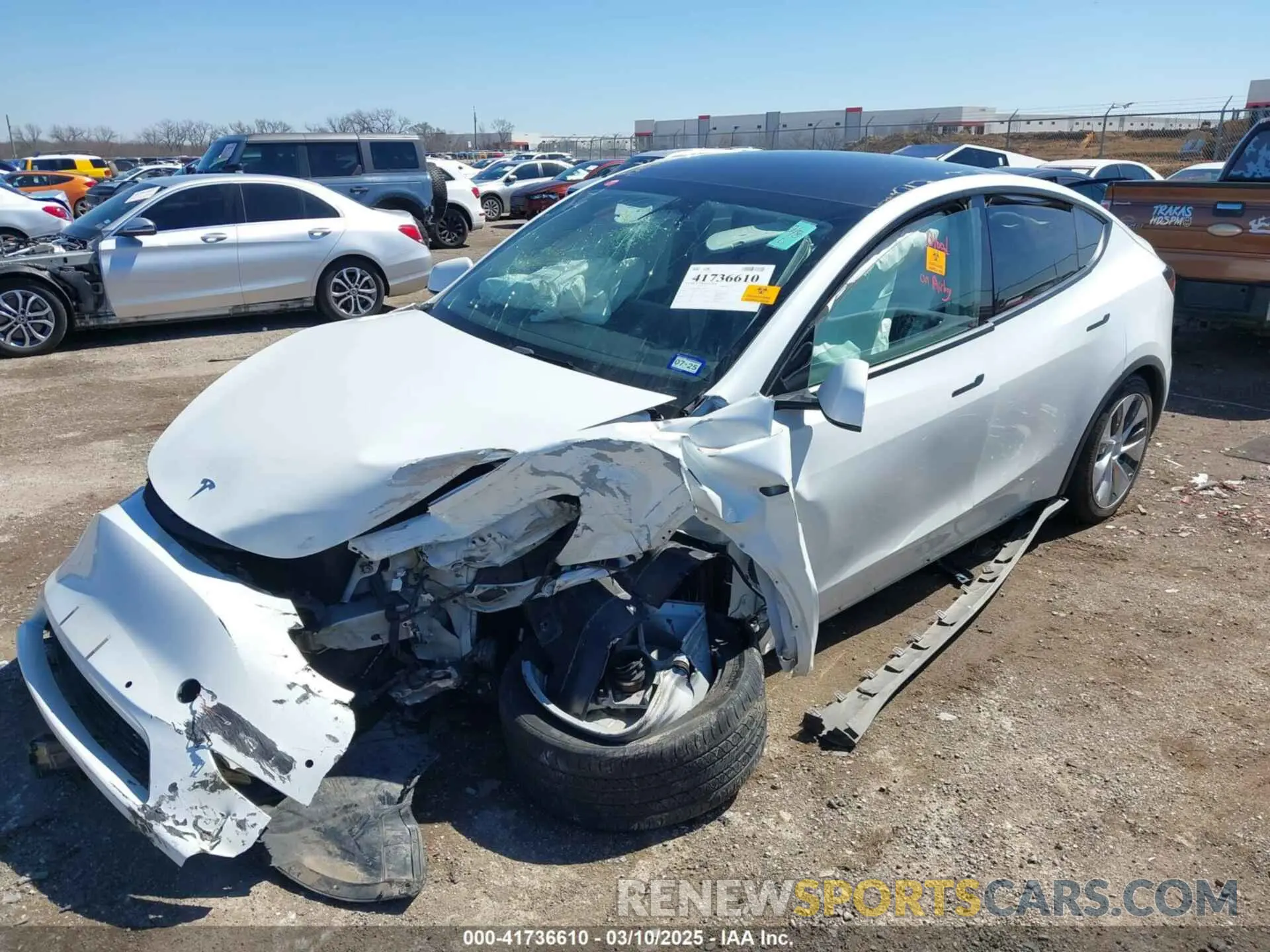 6 Photograph of a damaged car 5YJYGDEE0MF106255 TESLA MODEL Y 2021