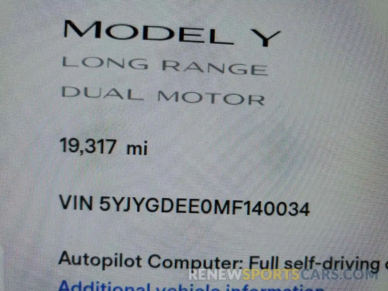 9 Photograph of a damaged car 5YJYGDEE0MF140034 TESLA MODEL Y 2021