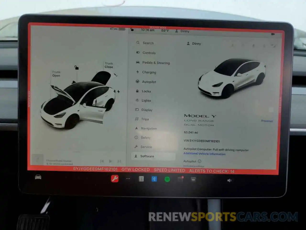 9 Photograph of a damaged car 5YJYGDEE0MF162101 TESLA MODEL Y 2021