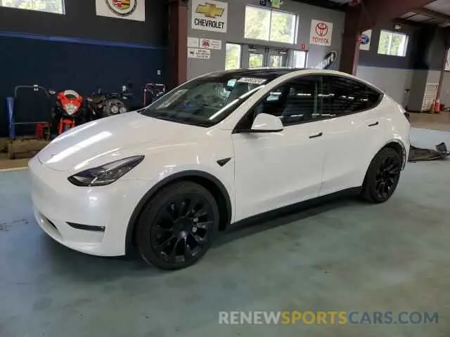 1 Photograph of a damaged car 5YJYGDEE0MF181876 TESLA MODEL Y 2021