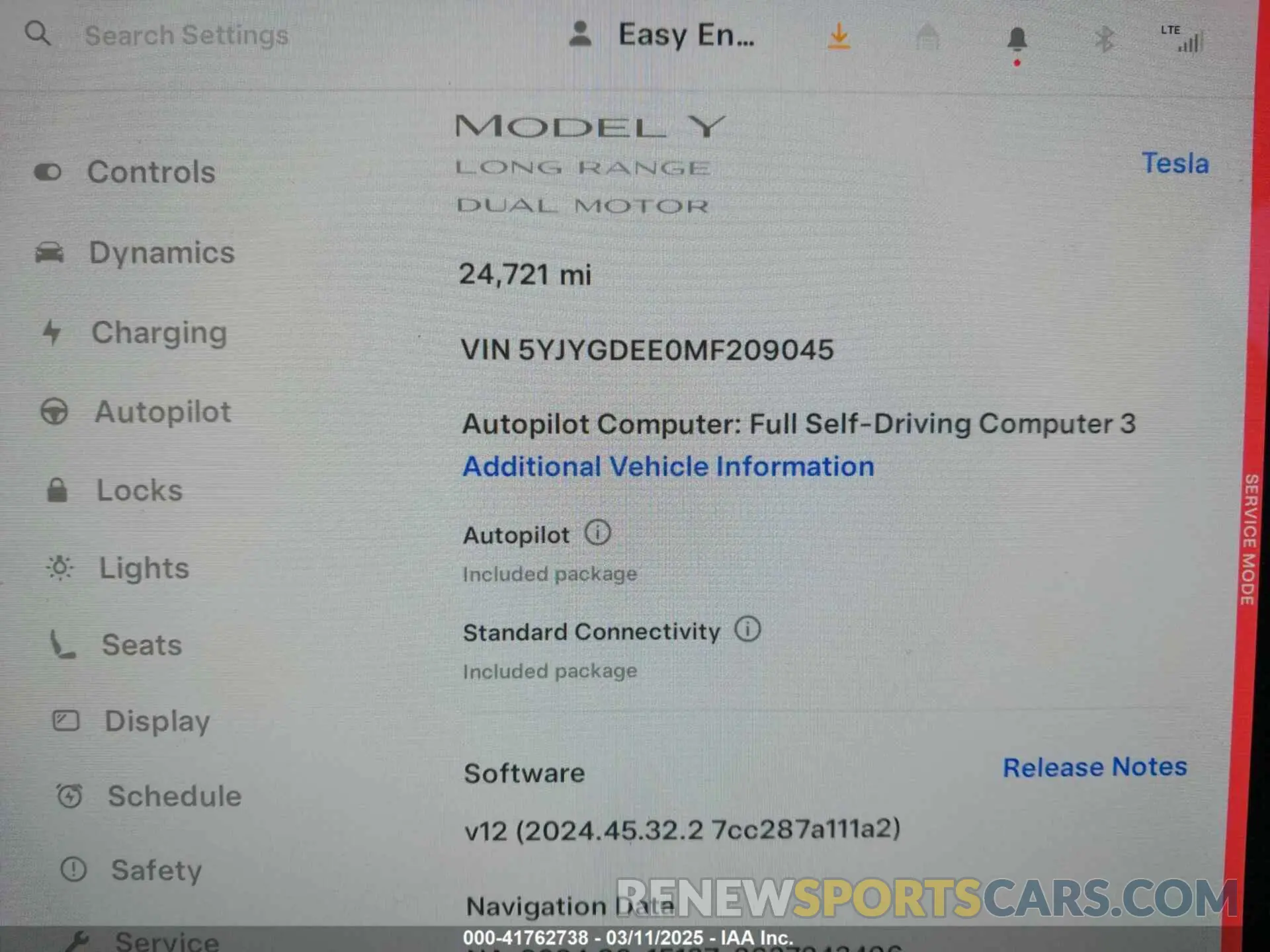 7 Photograph of a damaged car 5YJYGDEE0MF209045 TESLA MODEL Y 2021