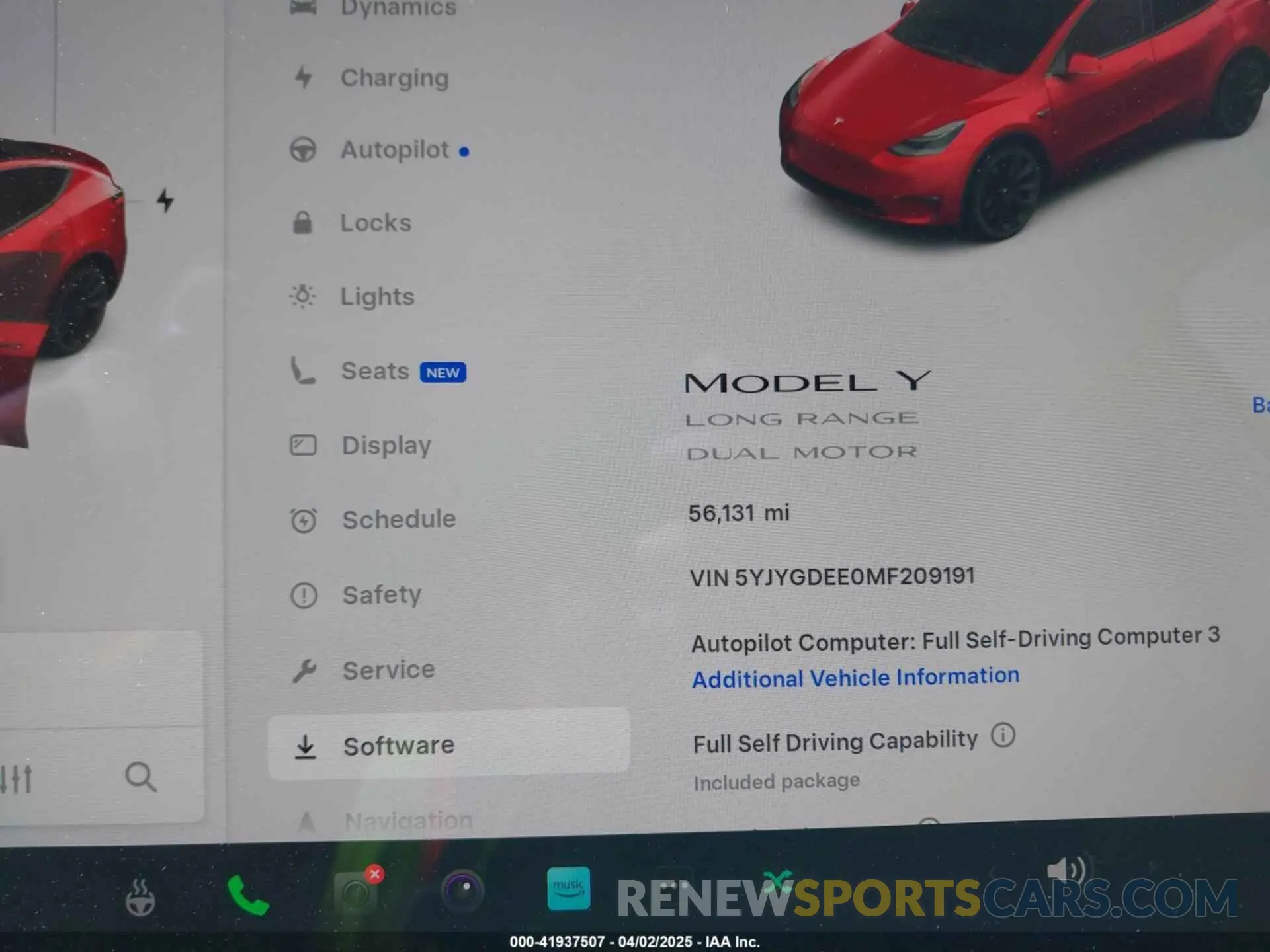 7 Photograph of a damaged car 5YJYGDEE0MF209191 TESLA MODEL Y 2021