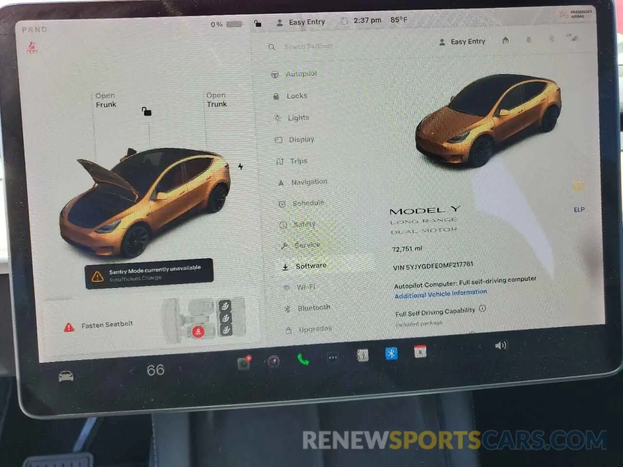 9 Photograph of a damaged car 5YJYGDEE0MF217761 TESLA MODEL Y 2021