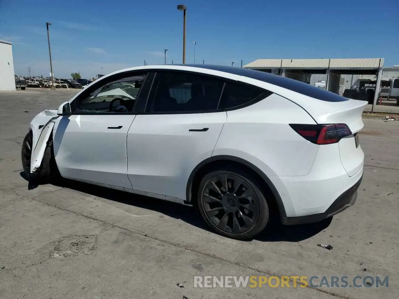2 Photograph of a damaged car 5YJYGDEE0MF218697 TESLA MODEL Y 2021