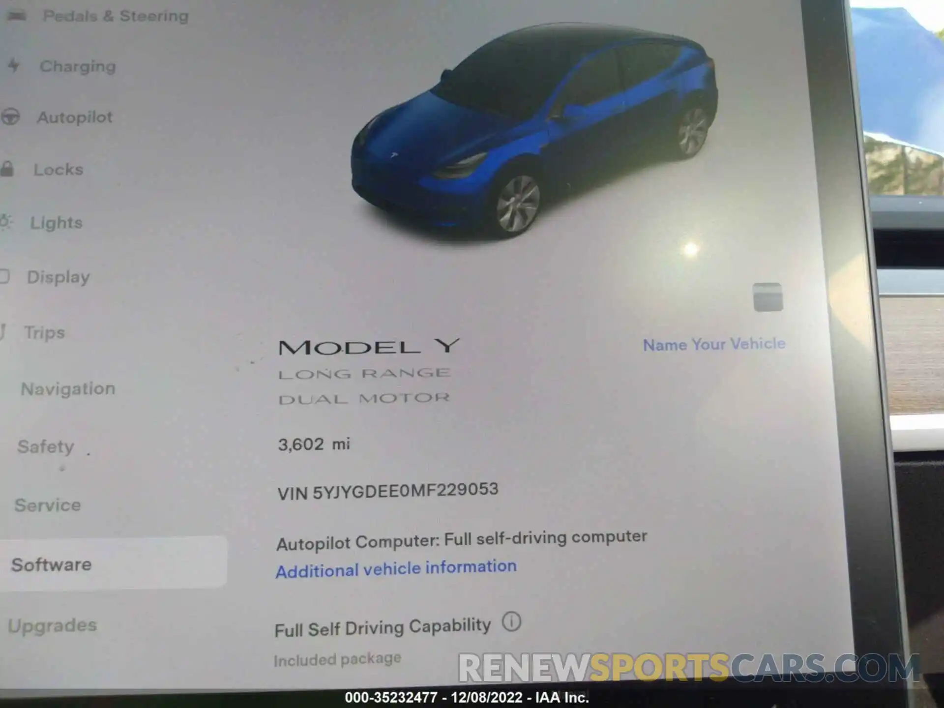 7 Photograph of a damaged car 5YJYGDEE0MF229053 TESLA MODEL Y 2021