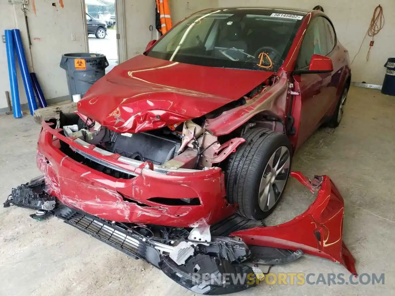 9 Photograph of a damaged car 5YJYGDEE0MF233068 TESLA MODEL Y 2021