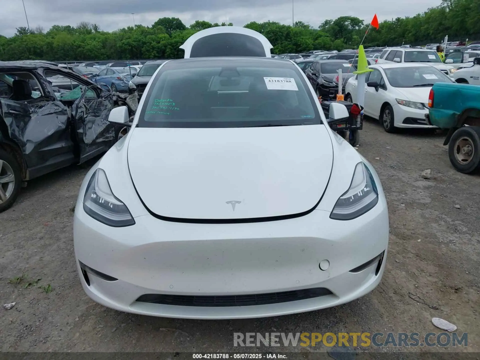12 Photograph of a damaged car 5YJYGDEE0MF233524 TESLA MODEL Y 2021
