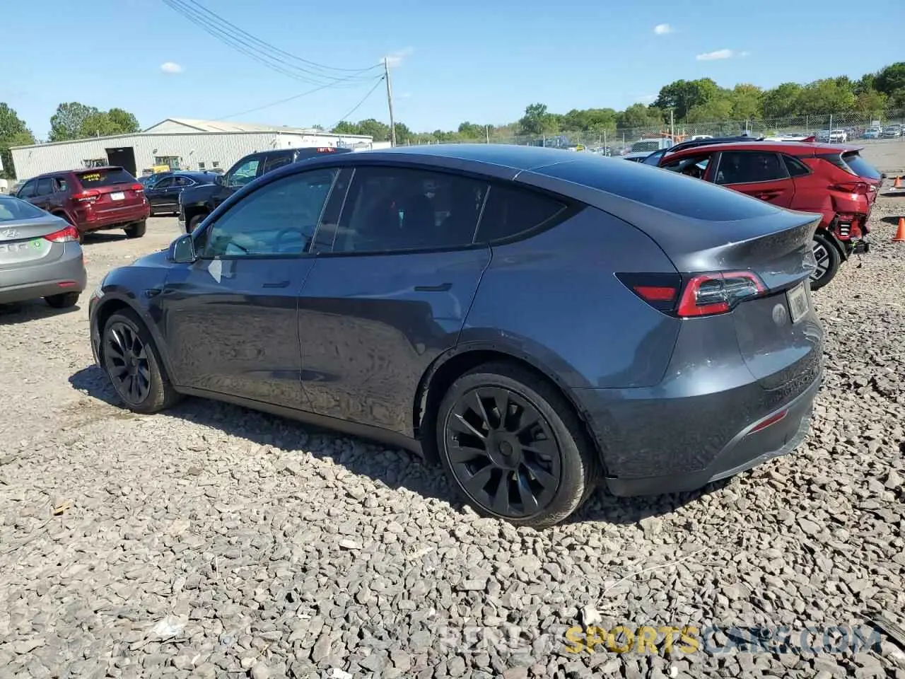 2 Photograph of a damaged car 5YJYGDEE0MF243468 TESLA MODEL Y 2021