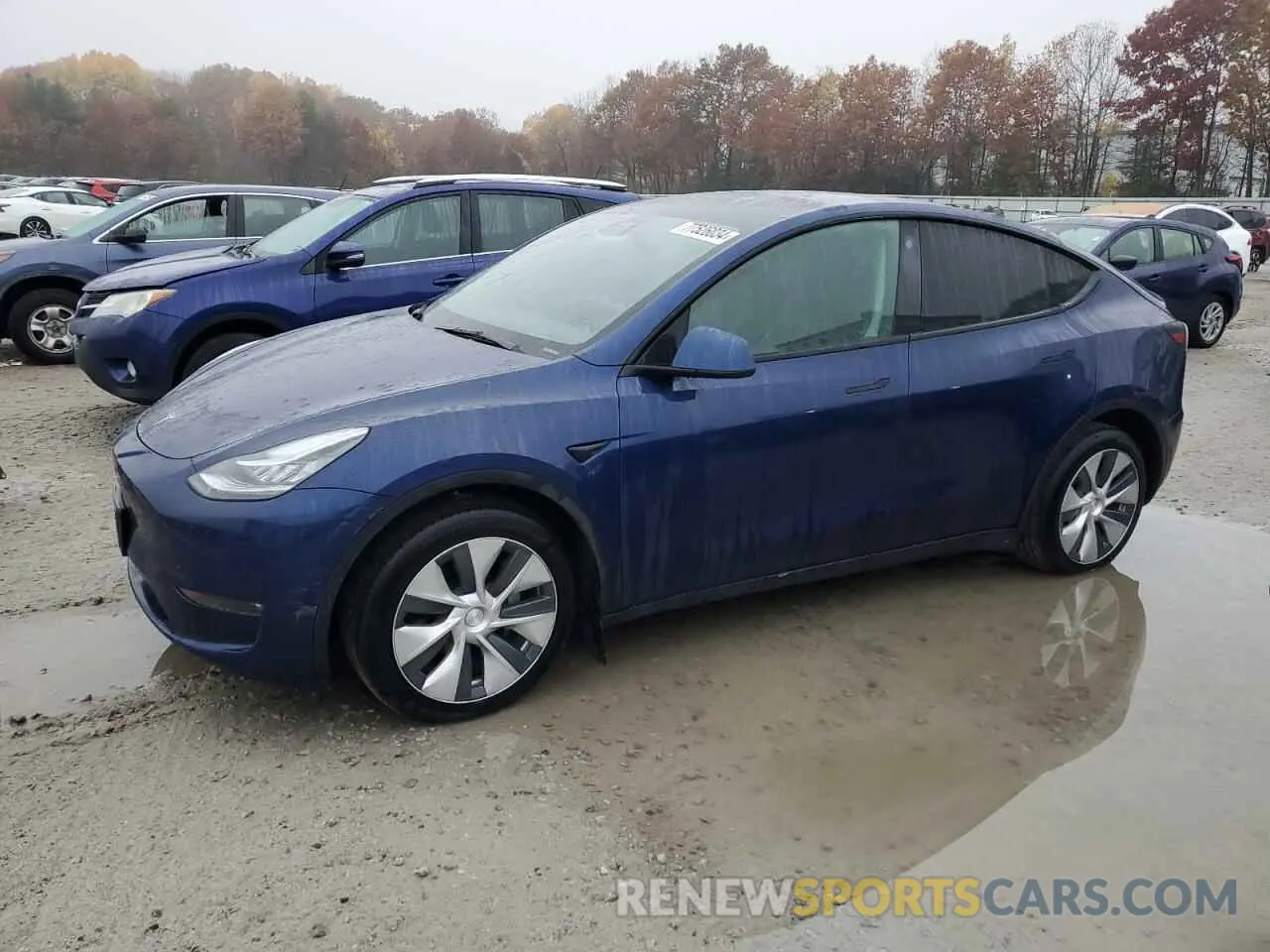 1 Photograph of a damaged car 5YJYGDEE0MF245009 TESLA MODEL Y 2021