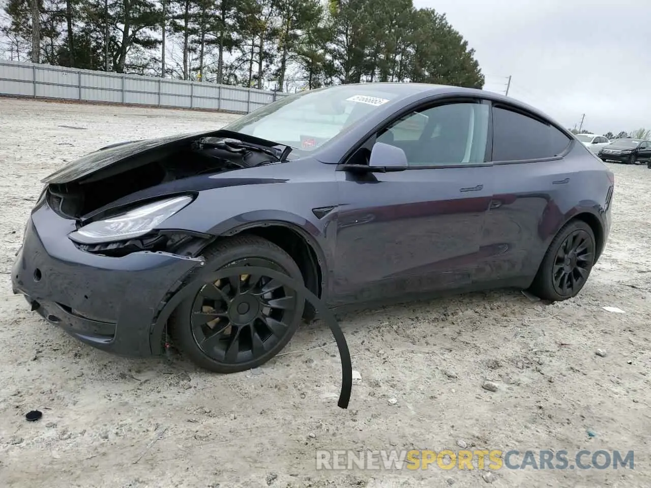 1 Photograph of a damaged car 5YJYGDEE0MF254020 TESLA MODEL Y 2021