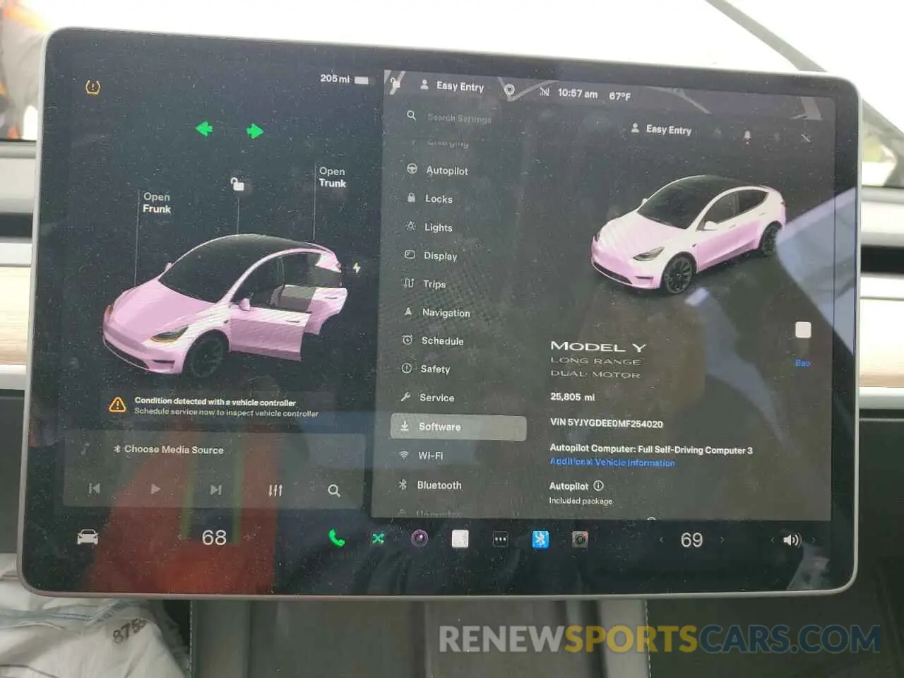 9 Photograph of a damaged car 5YJYGDEE0MF254020 TESLA MODEL Y 2021