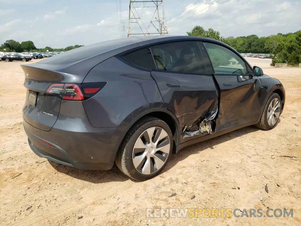 3 Photograph of a damaged car 5YJYGDEE0MF263137 TESLA MODEL Y 2021