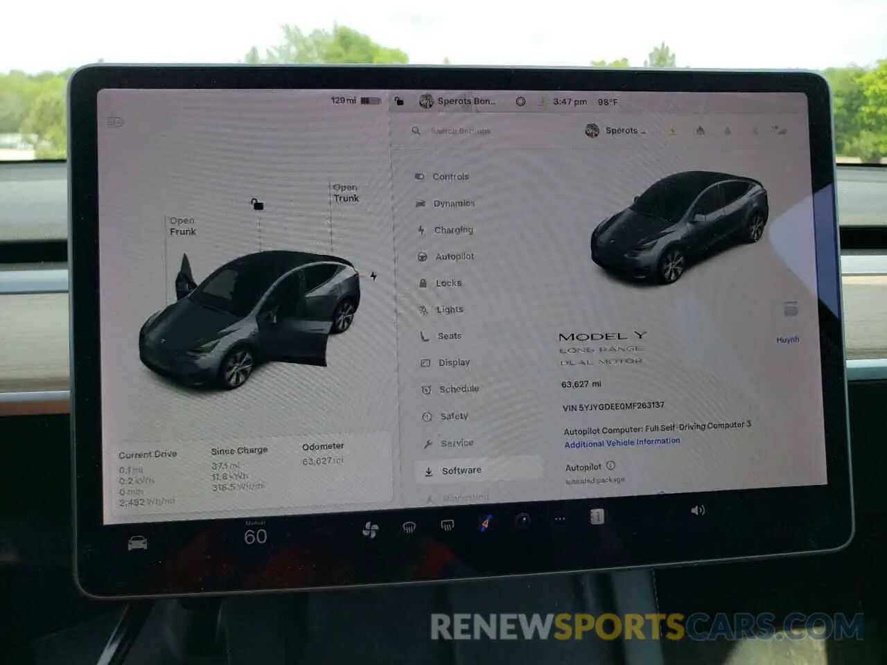 9 Photograph of a damaged car 5YJYGDEE0MF263137 TESLA MODEL Y 2021