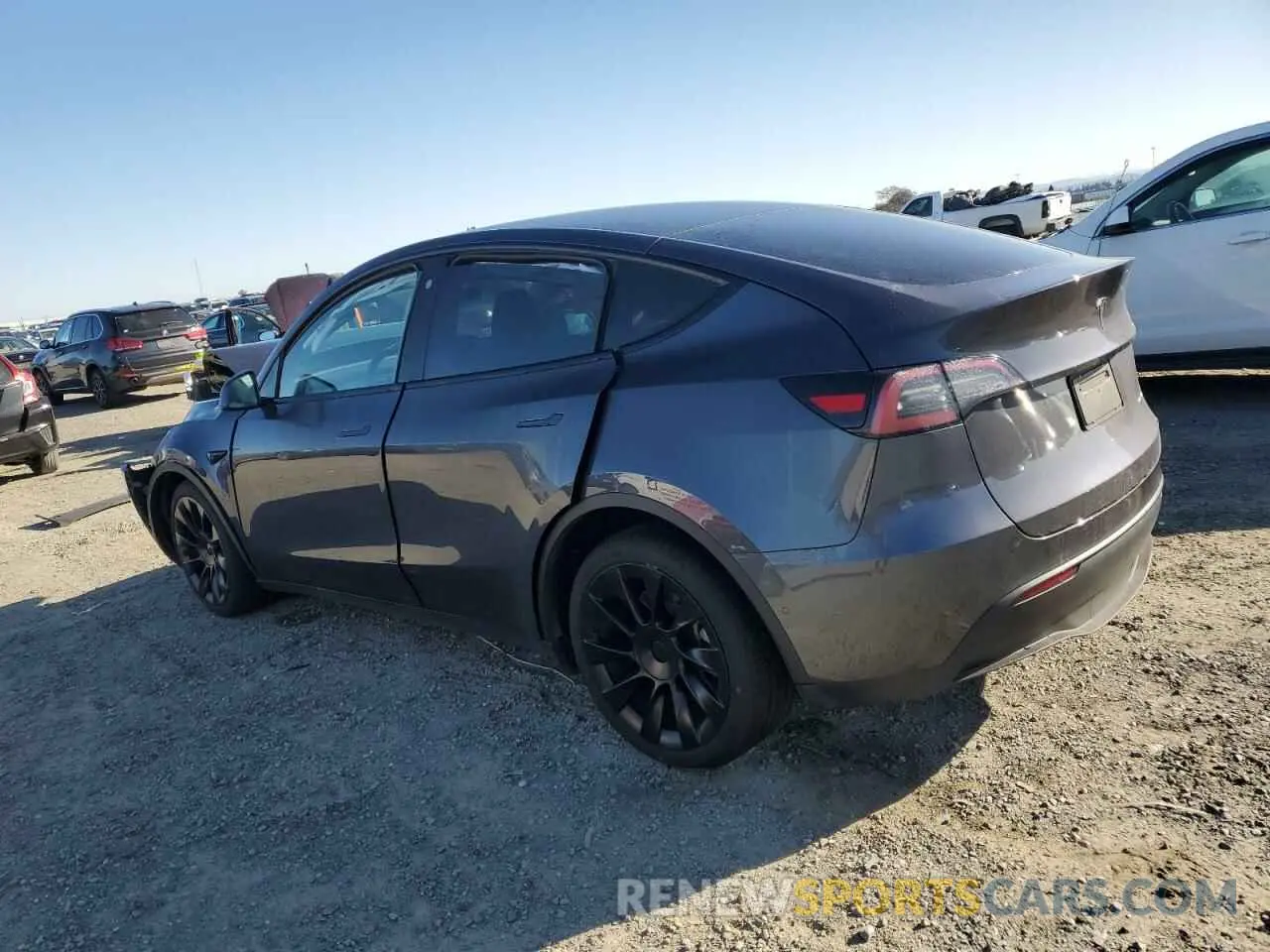2 Photograph of a damaged car 5YJYGDEE0MF274042 TESLA MODEL Y 2021