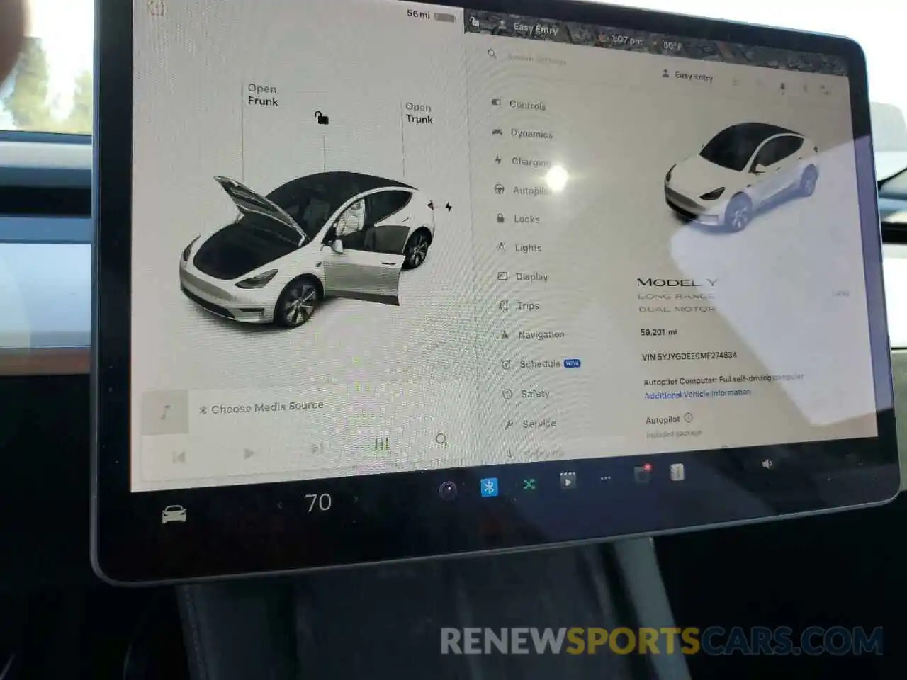 9 Photograph of a damaged car 5YJYGDEE0MF274834 TESLA MODEL Y 2021