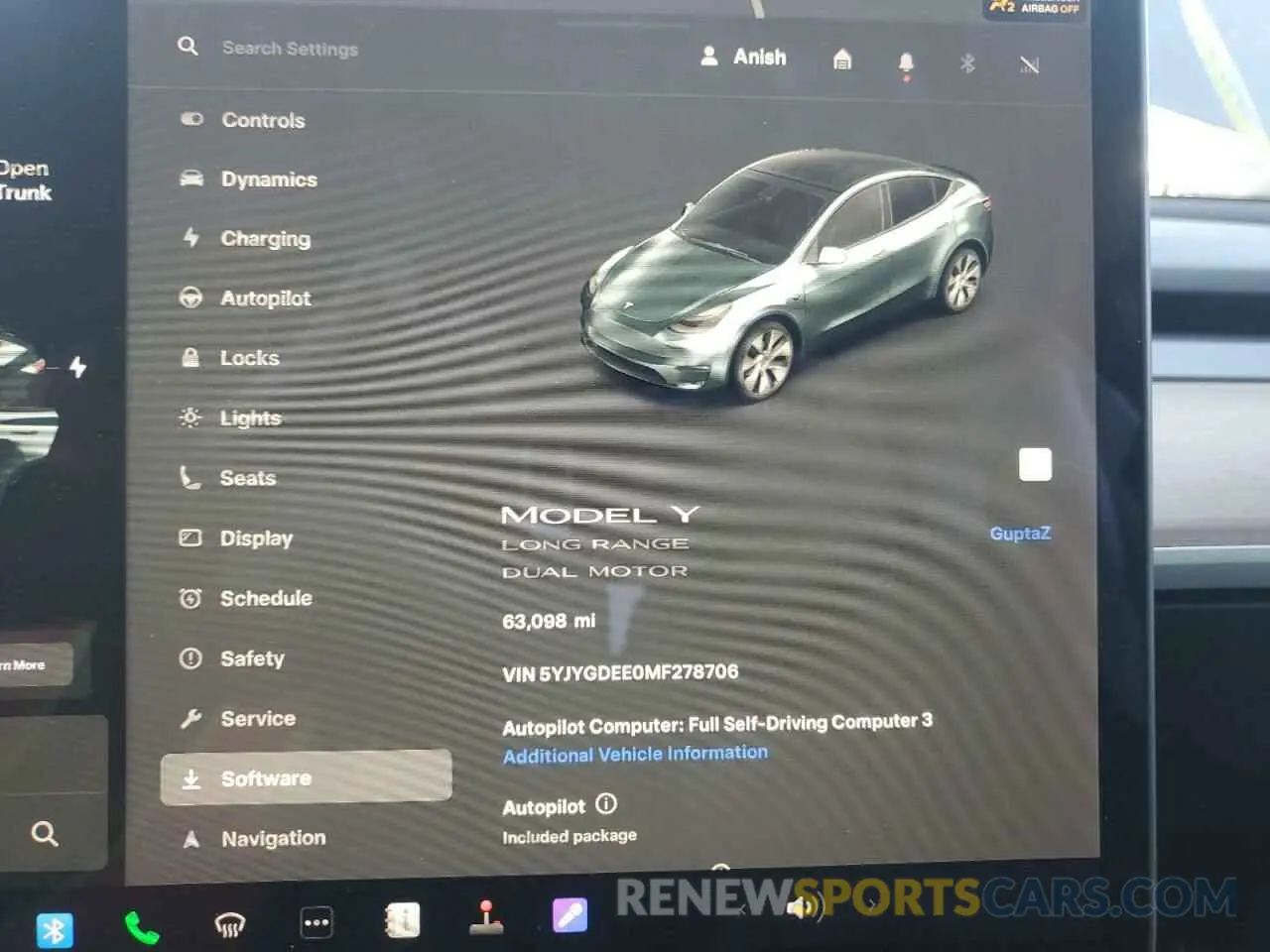 9 Photograph of a damaged car 5YJYGDEE0MF278706 TESLA MODEL Y 2021