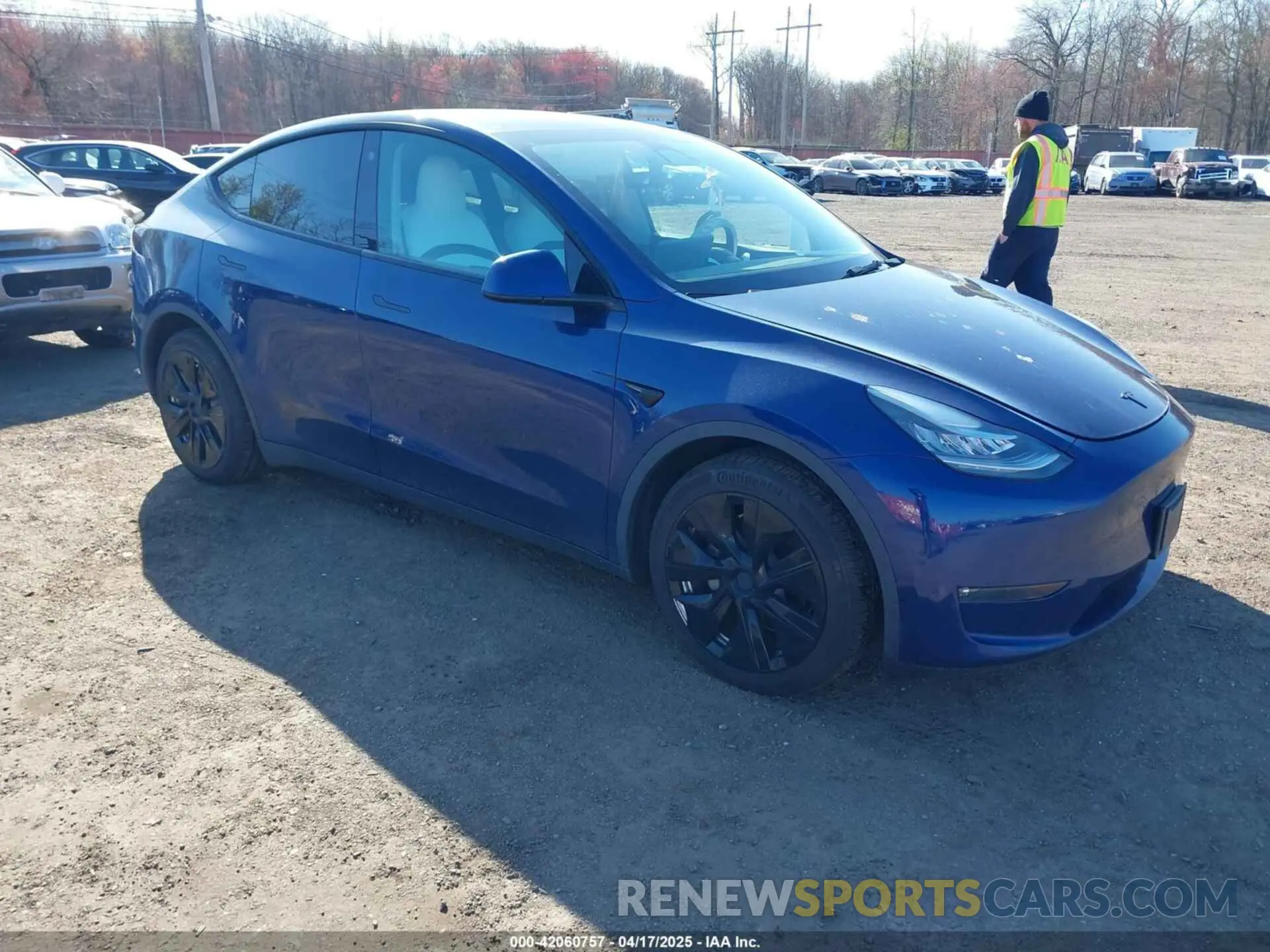 1 Photograph of a damaged car 5YJYGDEE0MF279449 TESLA MODEL Y 2021