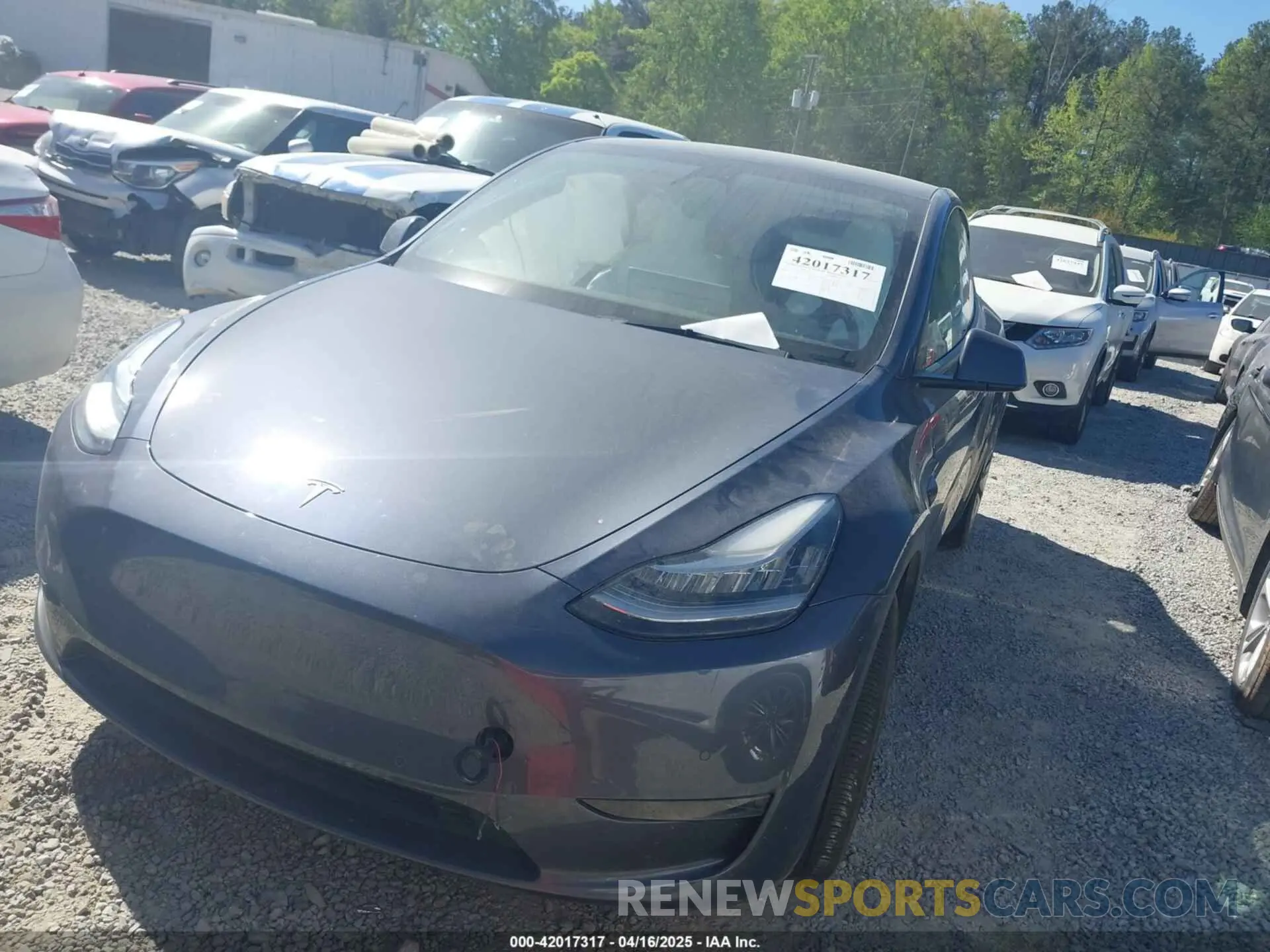 2 Photograph of a damaged car 5YJYGDEE0MF295134 TESLA MODEL Y 2021