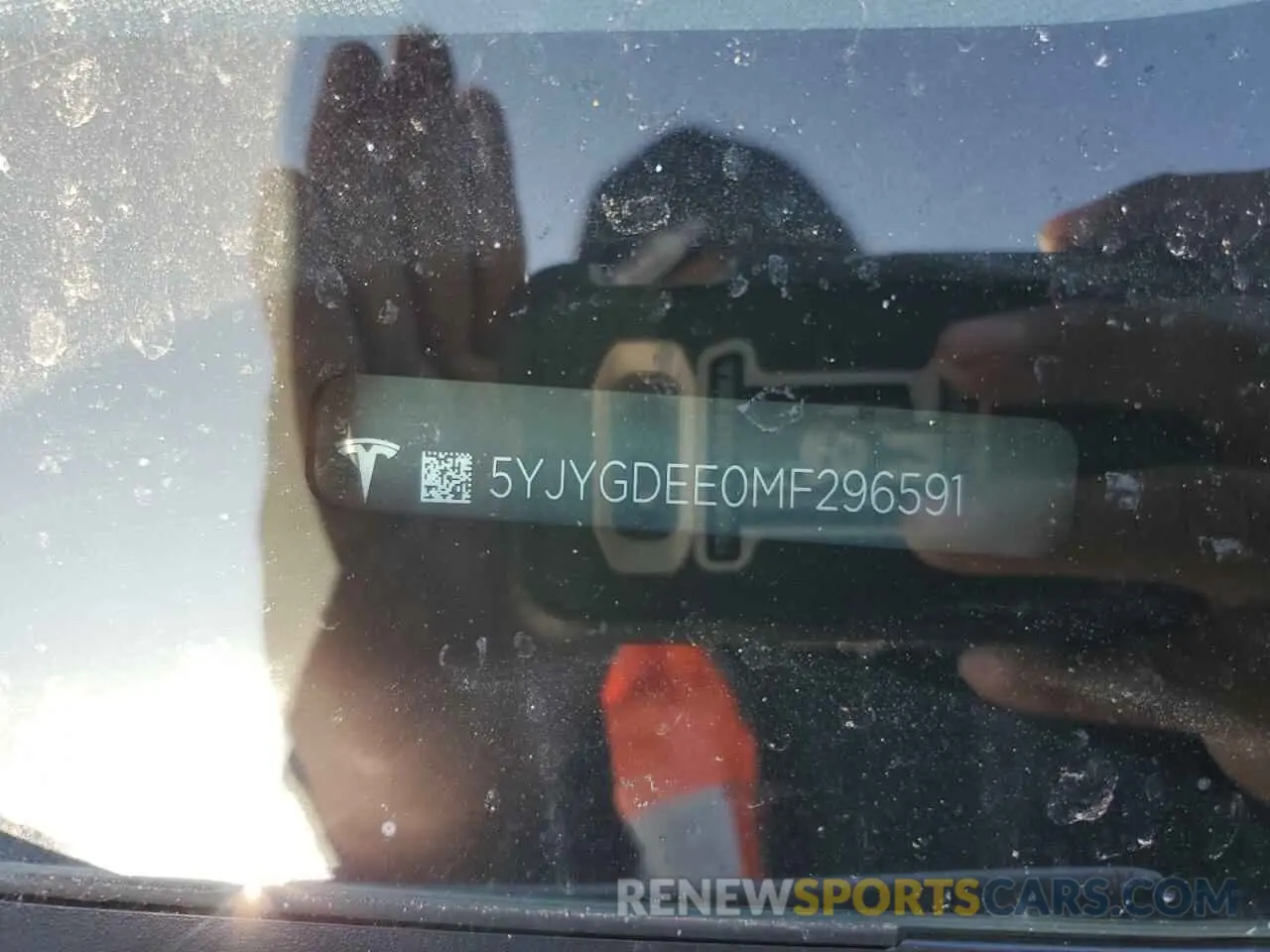 13 Photograph of a damaged car 5YJYGDEE0MF296591 TESLA MODEL Y 2021