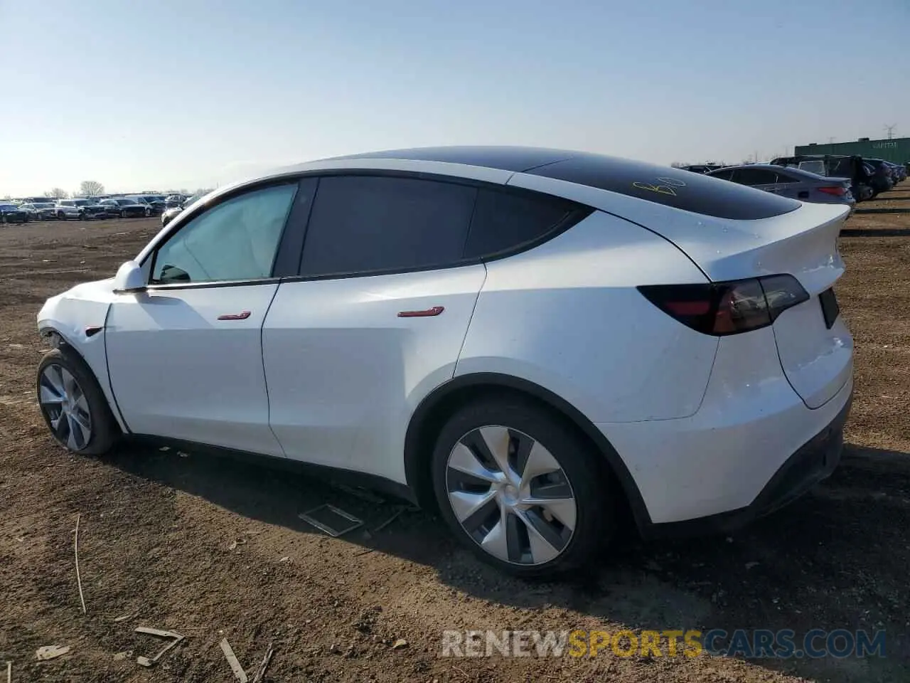 2 Photograph of a damaged car 5YJYGDEE0MF296591 TESLA MODEL Y 2021