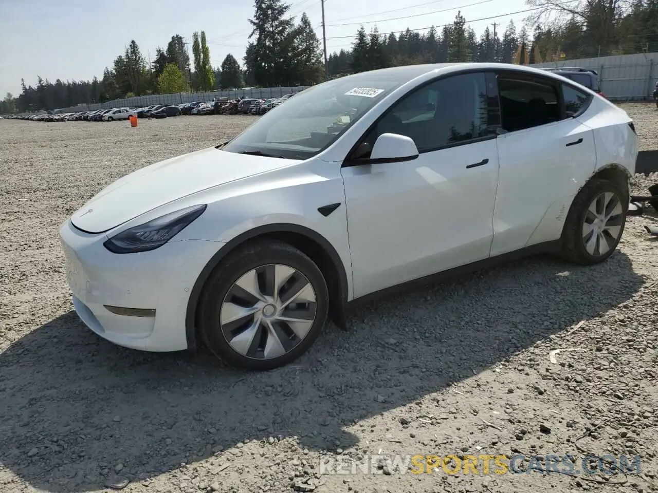 1 Photograph of a damaged car 5YJYGDEE0MF301658 TESLA MODEL Y 2021