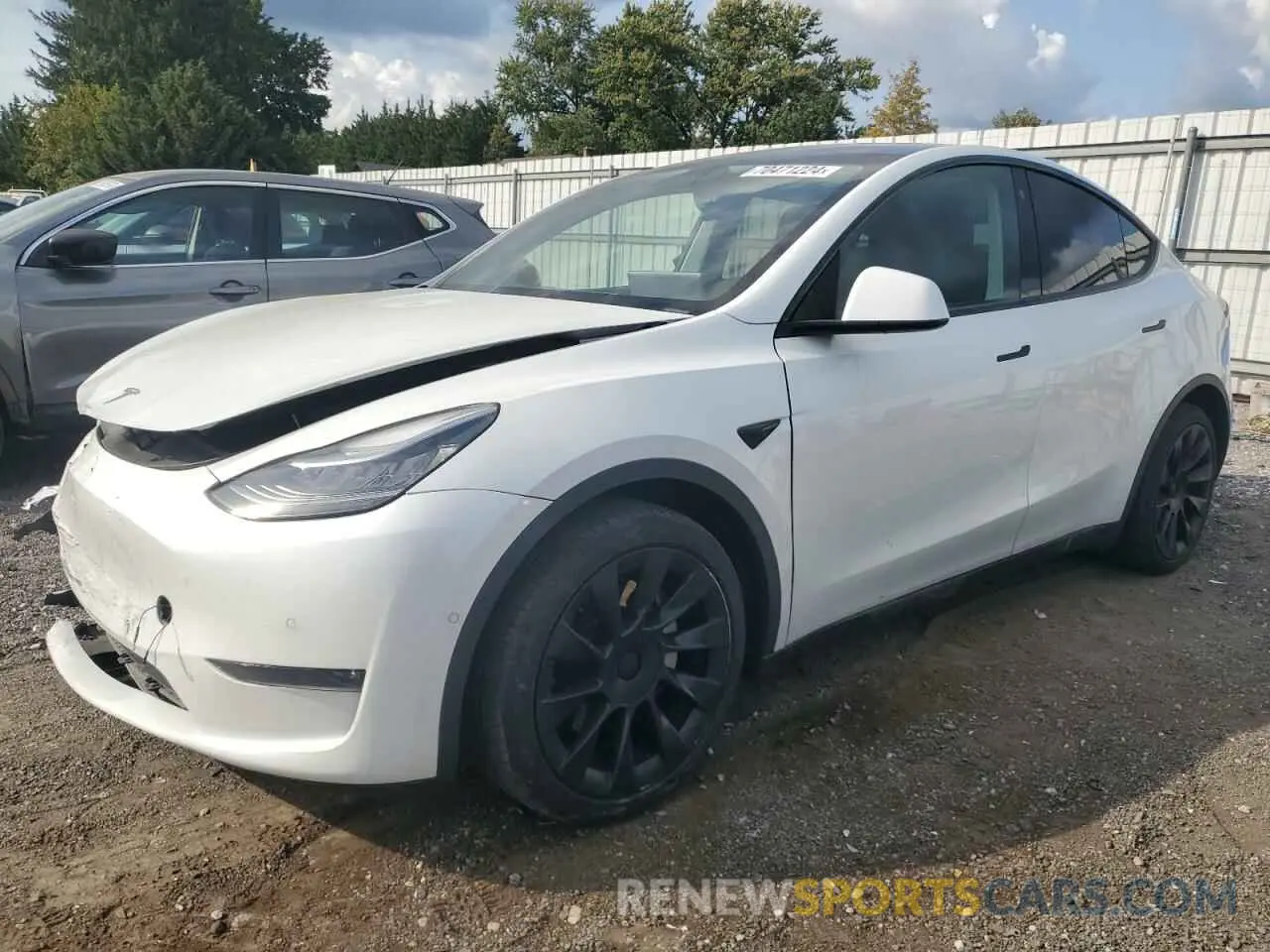 1 Photograph of a damaged car 5YJYGDEE1MF071385 TESLA MODEL Y 2021